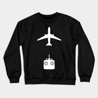 Remote Control Rc Plane Radio Controlled Airplane Crewneck Sweatshirt